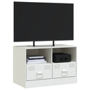 tv-bord 67x39x44 cm stål hvid