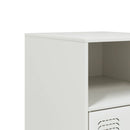 sengeborde 2 stk. 34,5x39x62 cm stål hvid