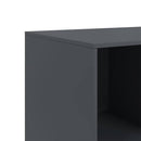 skænk 99x39x73 cm stål antracitgrå