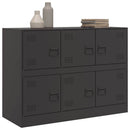 skænk 99x39x73 cm stål sort