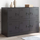 skænk 99x39x73 cm stål sort