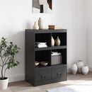 skab 67x39x95 cm stål sort