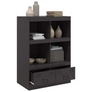 skab 67x39x95 cm stål sort