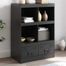 skab 67x39x95 cm stål sort