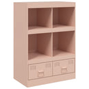 skab 67x39x95 cm stål lyserød