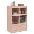 skab 67x39x95 cm stål lyserød