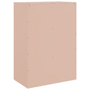 skab 67x39x95 cm stål lyserød