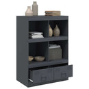 skab 67x39x95 cm stål antracitgrå