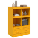 skab 67x39x95 cm stål sennepsgul
