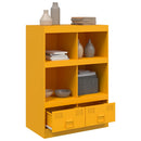 skab 67x39x95 cm stål sennepsgul