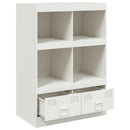 skab 67x39x95 cm stål hvid