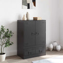 skab 67x39x95 cm stål sort