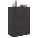 skab 67x39x95 cm stål sort