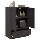 skab 67x39x95 cm stål sort