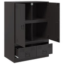 skab 67x39x95 cm stål sort