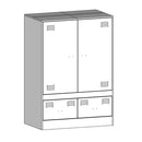skab 67x39x95 cm stål sort