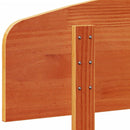 sengegavl 140 cm massivt fyrretræ gyldenbrun