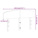 sengegavl 140 cm massivt fyrretræ gyldenbrun