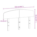 sengegavl 120 cm massivt fyrretræ gyldenbrun