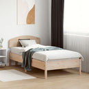 sengegavl 90 cm massivt fyrretræ