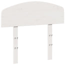sengegavl 75 cm massivt fyrretræ hvid