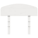 sengegavl 75 cm massivt fyrretræ hvid