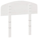 sengegavl 75 cm massivt fyrretræ hvid
