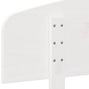 sengegavl 75 cm massivt fyrretræ hvid