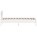 sengeramme uden madras 90x190 cm massivt fyrretræ hvid