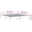 sengeramme uden madras 180x200 cm massivt fyrretræ gyldenbrun