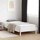 sengeramme uden madras 90x200 cm massivt fyrretræ hvid