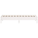 sengeramme uden madras 90x200 cm massivt fyrretræ hvid