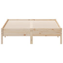 sengeramme uden madras 120x190 cm massivt fyrretræ