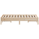 sengeramme uden madras 120x190 cm massivt fyrretræ