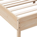 sengeramme uden madras 120x190 cm massivt fyrretræ
