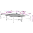 sengeramme uden madras 120x190 cm massivt fyrretræ