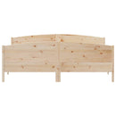 sengeramme uden madras 200x200 cm massivt fyrretræ