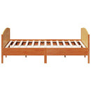 sengeramme uden madras 200x200 cm massivt fyrretræ gyldenbrun