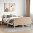 sengeramme uden madras 150x200 cm massivt fyrretræ