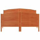 sengeramme uden madras 140x190 cm massivt fyrretræ gyldenbrun