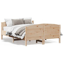 sengeramme uden madras 120x190 cm massivt fyrretræ