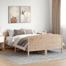 sengeramme uden madras 120x190 cm massivt fyrretræ