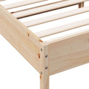 sengeramme uden madras 180x200 cm massivt fyrretræ