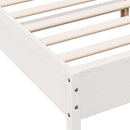 sengeramme uden madras 160x200 cm massivt fyrretræ hvid