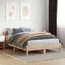 sengeramme uden madras 150x200 cm massivt fyrretræ