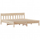sengeramme uden madras 200x200 cm massivt fyrretræ