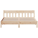 sengeramme uden madras 200x200 cm massivt fyrretræ