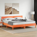 sengeramme uden madras 180x200 cm massivt fyrretræ gyldenbrun