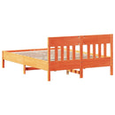 sengeramme uden madras 160x200 cm massivt fyrretræ gyldenbrun