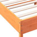 sengeramme uden madras 160x200 cm massivt fyrretræ gyldenbrun
